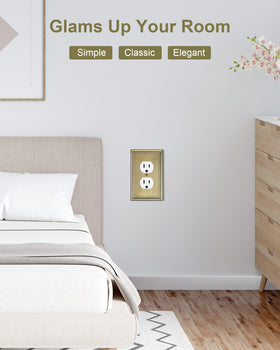TREEWELL wide compatibility fits duplex outlets and double switches.