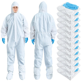 TrelaCo hazmat kit with hooded full-body coverall for XXL protection