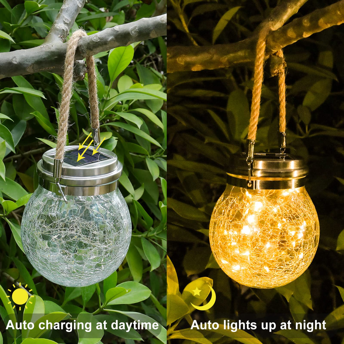 Tremdwoto solar-panel lantern with direct-sun charging for easy outdoor lighting.