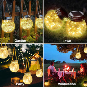 Tremdwoto warm-white LED globe provides inviting glow for patios and paths.
