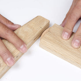 TREND beechwood biscuit expands with glue to form strong joints