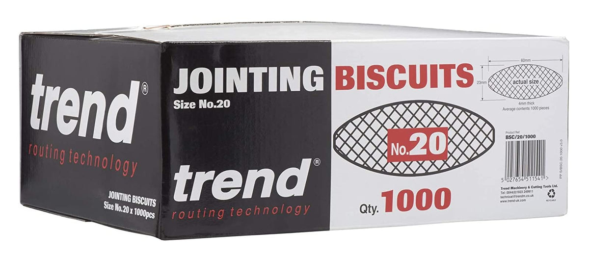 TREND beechwood biscuit ideal for strong glue bonding across materials
