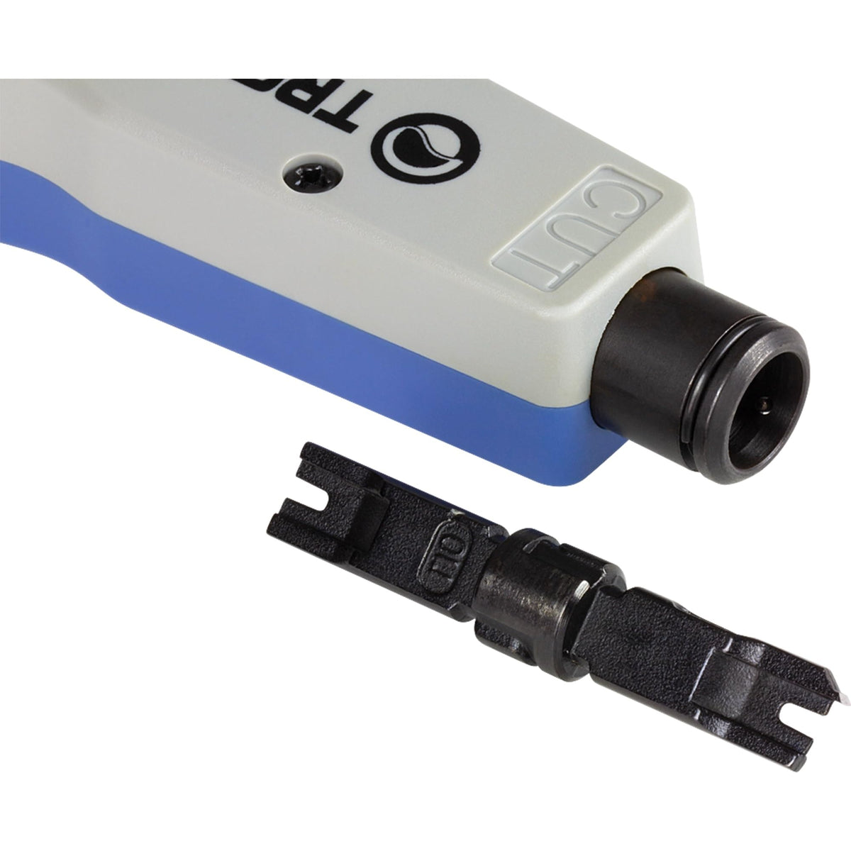 Twist and lock blade storage reduces blade loss on TRENDnet TC-PDT.
