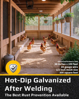 Trenk galvanized steel mesh provides corrosion resistance for outdoor projects.