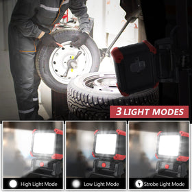 Tresda 2-pack LED work light for two work areas or outdoor tasks