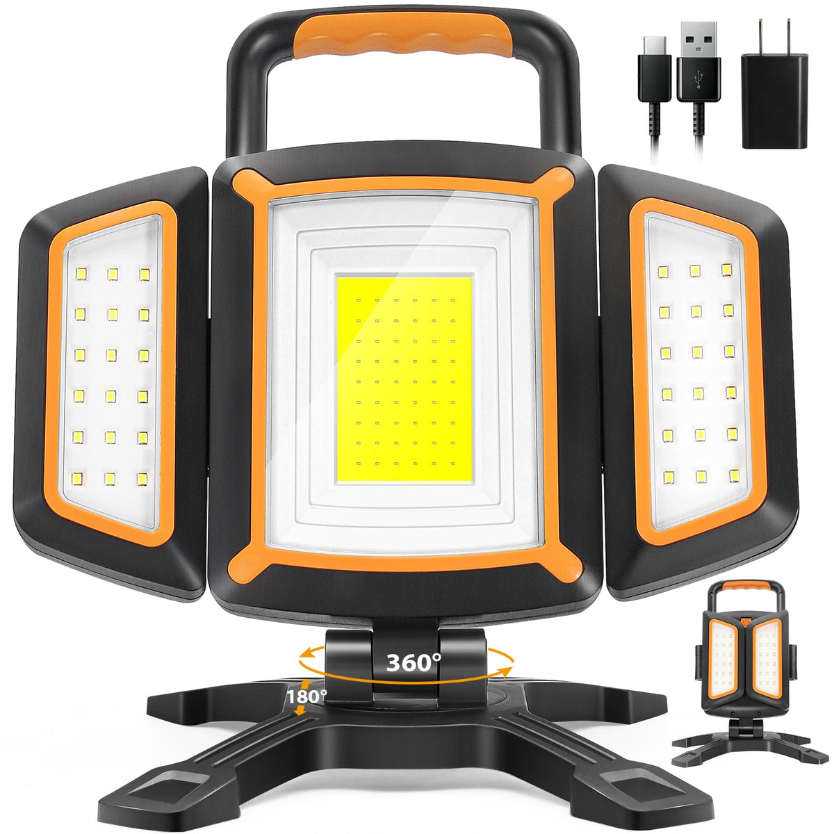 Tresda 30W work light main beam rotating for full workspace coverage.