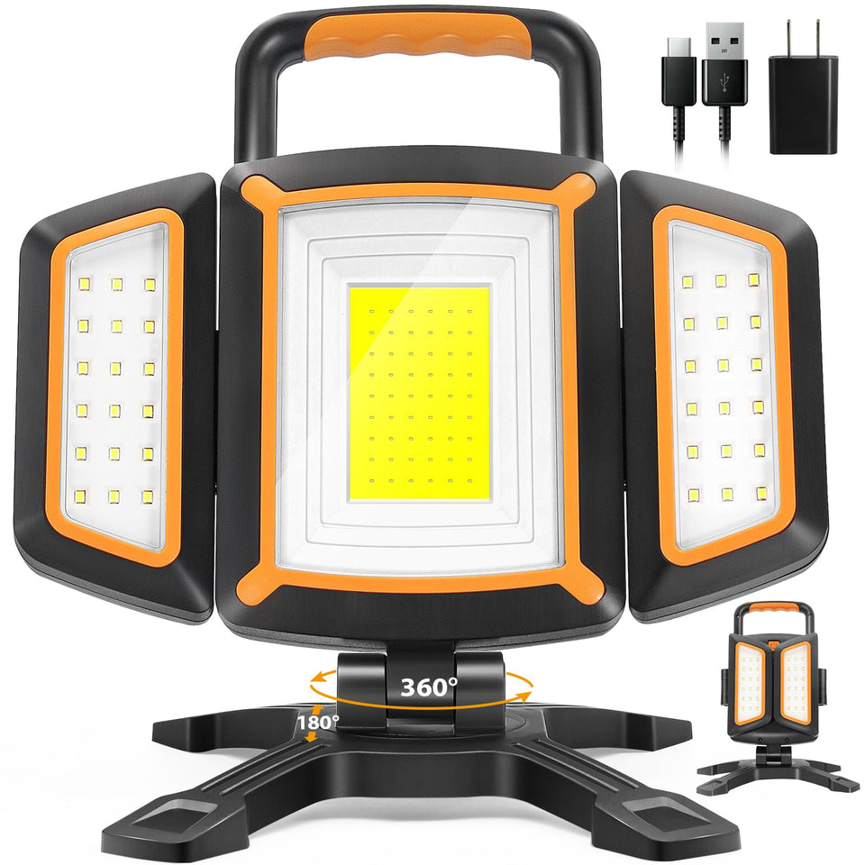 Tresda 30W work light main beam rotating for full workspace coverage.