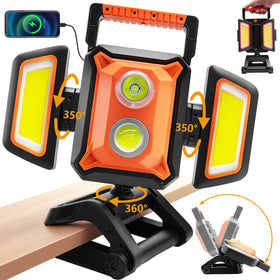 Tresda 4000LM LED work light with magnet mount for hands-free illumination.