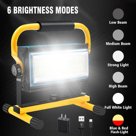 Tresda 7000lm LED work light delivering broad illumination for large spaces.