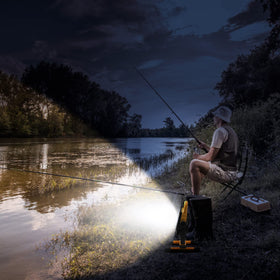 Tresda portable work light ideal for camping and job sites.