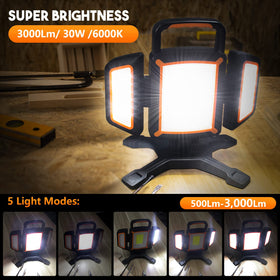 Tresda light features magnet base and screw hole for secure setups.