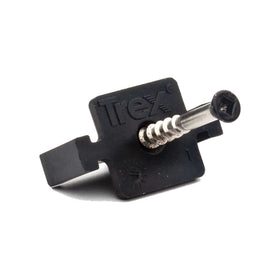 Trex Hideaway fastener with pre-set screw for durable, easy deck assembly