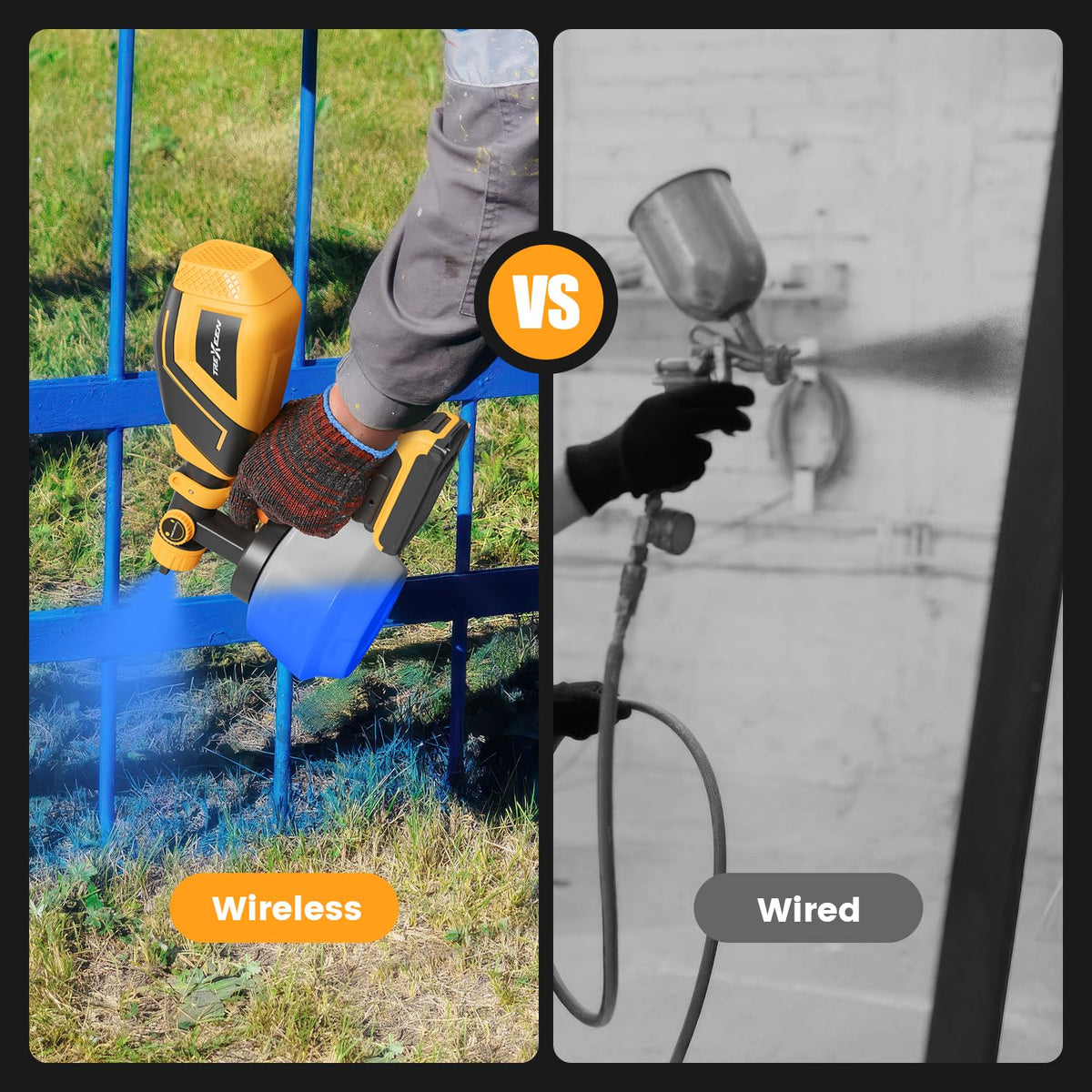 TREXEEN 1200ml capacity reduces refills during large-area painting tasks