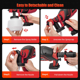 TREXEEN 1200ml container reduces refills during large-area painting.
