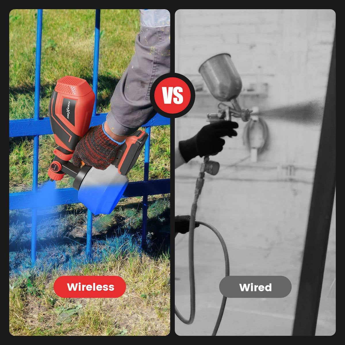 TREXEEN versatile sprayer for home renovations, furniture, and cars.