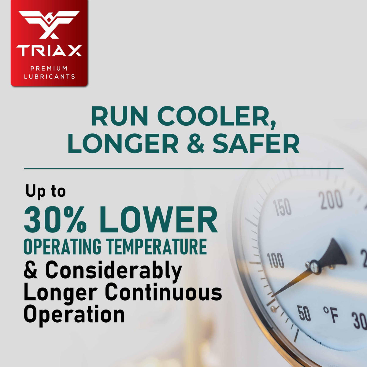 TRIAX Kompressor MV ISO 100 long-life service claim for extended use.