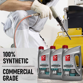 TRIAX Kompressor MV ISO 100 non-detergent compatibility image for severe-duty units.