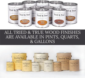Tried & True Danish Oil finishing cabinetry panels with a smooth seal