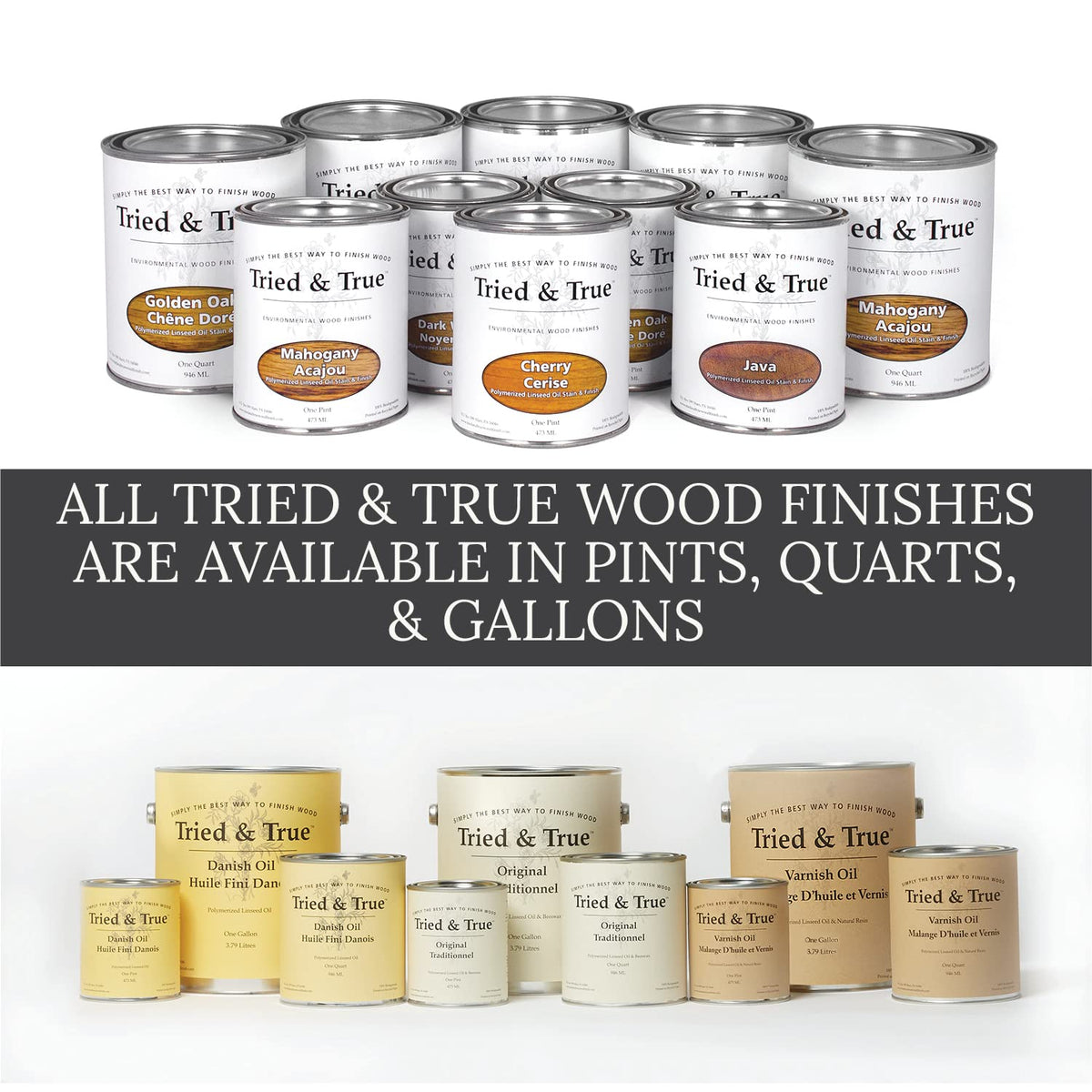 Tried & True Original Wood Finish non-toxic formula with no drying aids