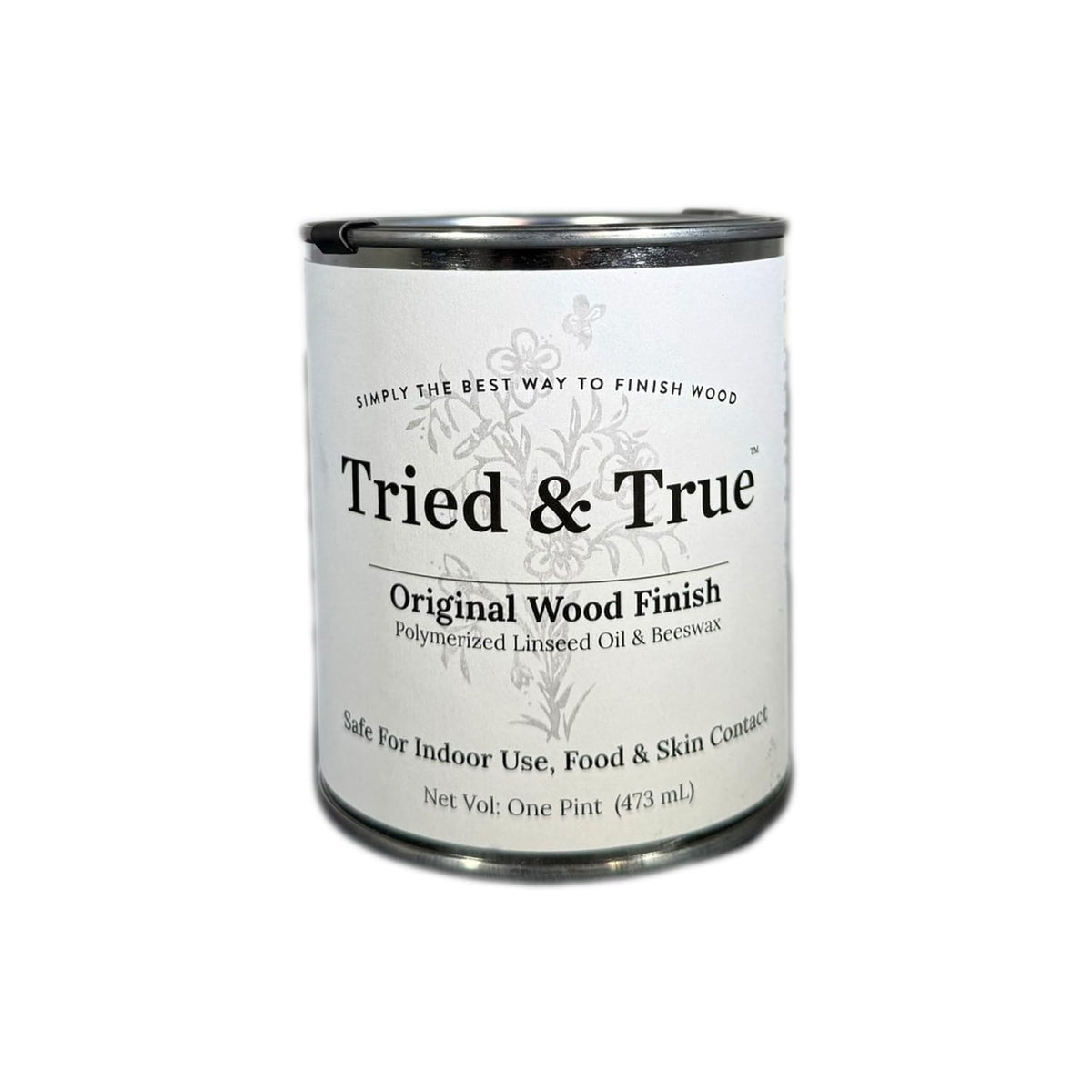 Tried & True Original Wood Finish bottle-pour shows even coverage for projects