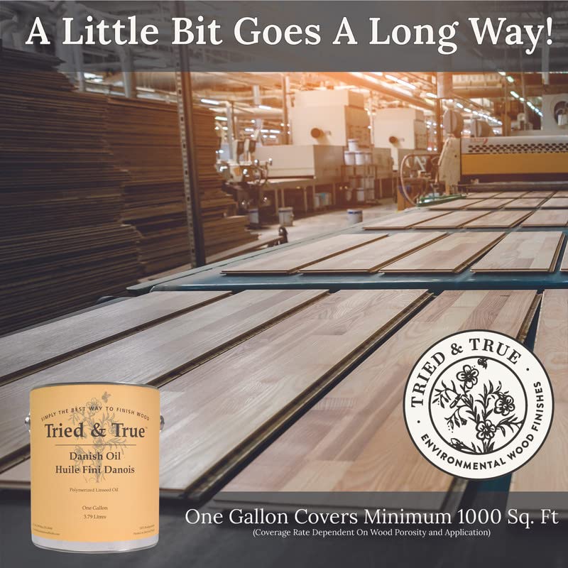 Tried & True Original Wood Finish on a cutting board shows safe, food-contact friendly coating.