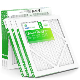 TRIGHTFILTERS 12x12x1 air filter pack for easy replacement and steady airflow.