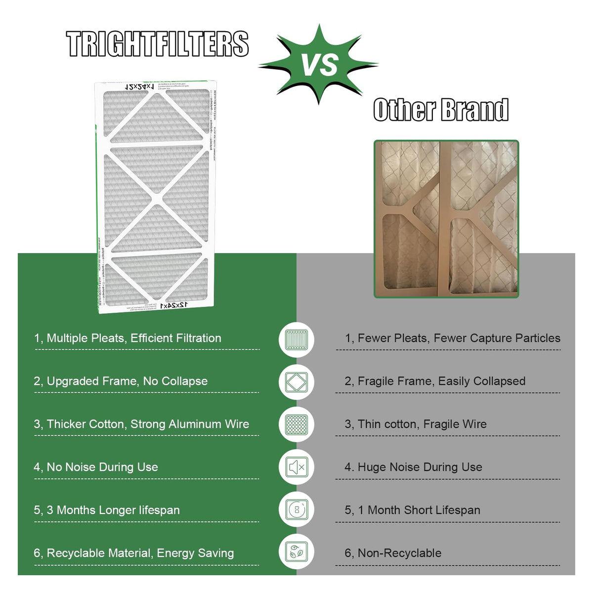 Exact 11.81x23.78x0.79 inch TRIGHTFILTERS filter specifications for fit