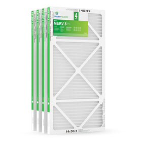 TRIGHTFILTERS four-pack 14x30x1 front view improves HVAC airflow