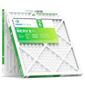 TRIGHTFILTERS 20x20x1 air filter pack ready for HVAC systems