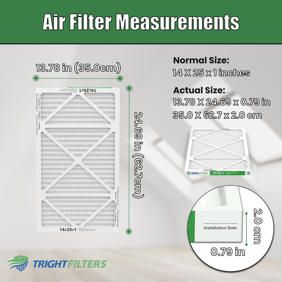 TRIGHTFILTERS 4-pack unpacked demonstrates multiple replacements for easy rotation