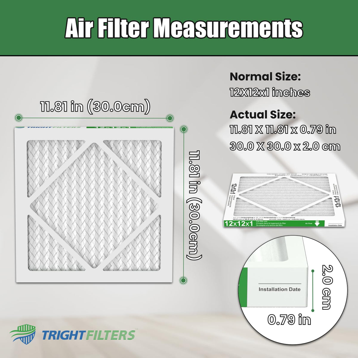 TRIGHTFILTERS hvac-system-installation view highlights filter placement.