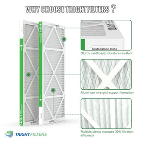 TRIGHTFILTERS MERV 8 label indicates efficient filtration