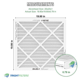 TRIGHTFILTERS pleated MERV 8 filter close-up boosts airflow