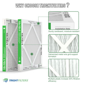 TRIGHTFILTERS quiet filtration operation indicates low-noise performance during use.