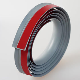 Trimold grey finish blends with many interiors for a tidy threshold look.
