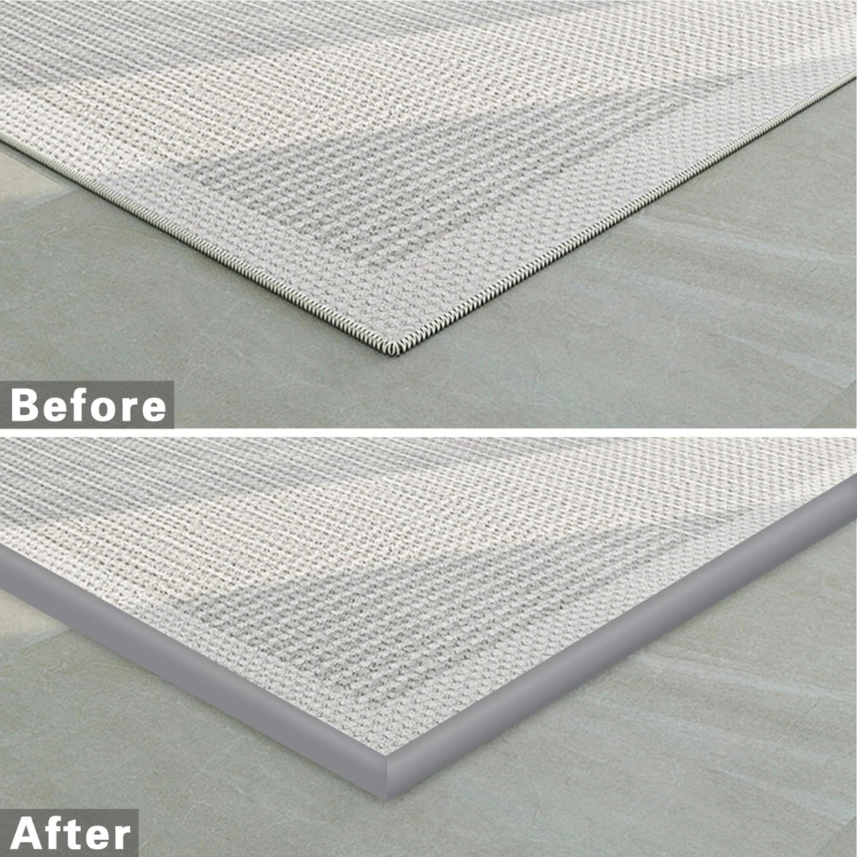 Trimold 5m long strip accommodates large room transitions with minimal seams.