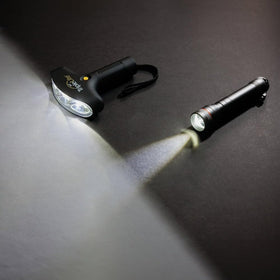 TripleLite 330 lm black LED flashlight side angle shows grip and ergonomics