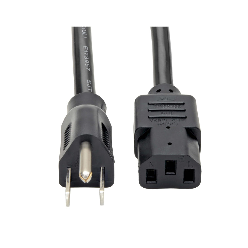 TRIPP LITE Eaton series 15A 10ft power cord with plug for reliable PC connections