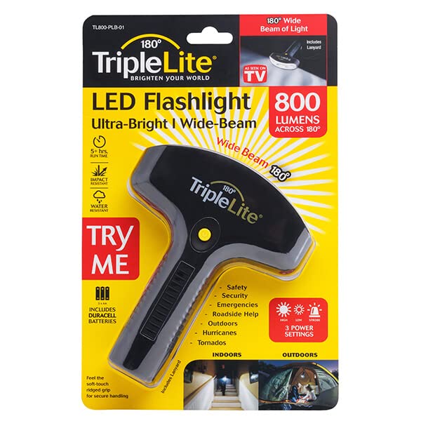 TL800 wide-angle beam lights a campsite at night