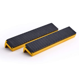 TRISENSE soft jaw pads in aluminum-rubber protect delicate surfaces.