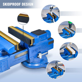 Suitable for wood, metal, and plastic work across workshops.