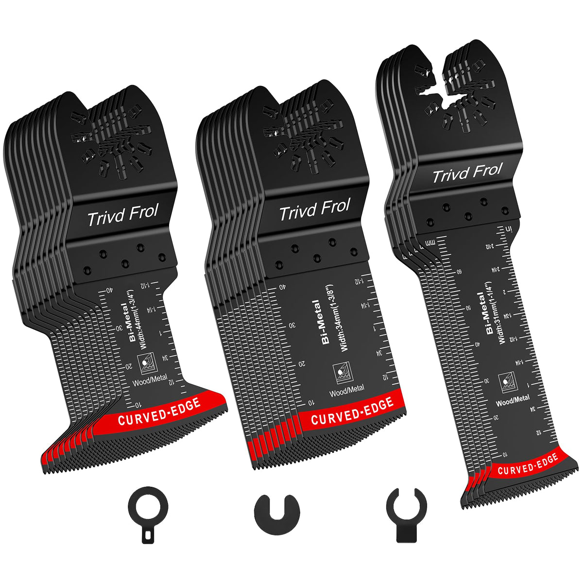 Trivd Frol 25-piece bi-metal blades pack for versatile wood and metal cutting.