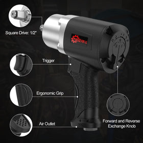 Trivd Frol air impact wrench at 8000 RPM for quick bolt removal.