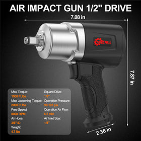 Trivd Frol air impact wrench ideal for tire shops and suspension work.