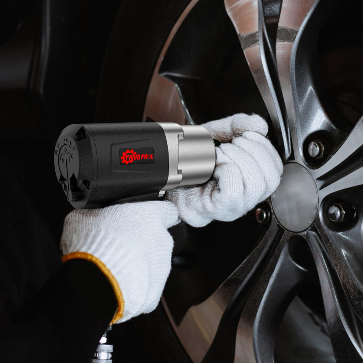 Trivd Frol air impact wrench ergonomic grip for comfortable extended use.