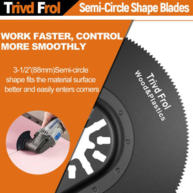 Trivd Frol alloy steel blades with durability for multiple materials.