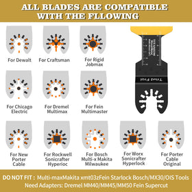 Trivd Frol blades cut metal, wood, and plastic for versatile projects.