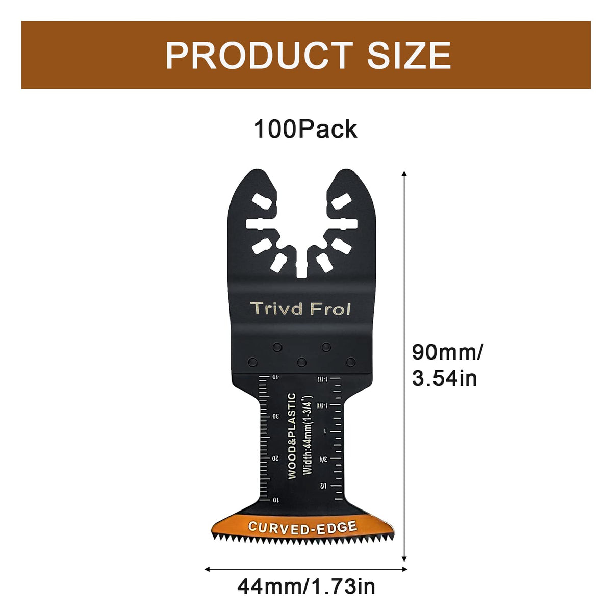 Trivd Frol depth guide aids controlled, accurate cuts with one-and-a-half-inch reach.