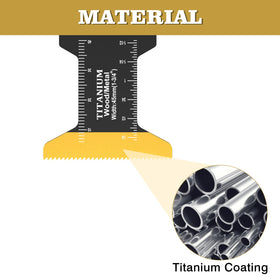 Trivd Frol extended 1-3/4 in blade for deep cuts in tight spaces.