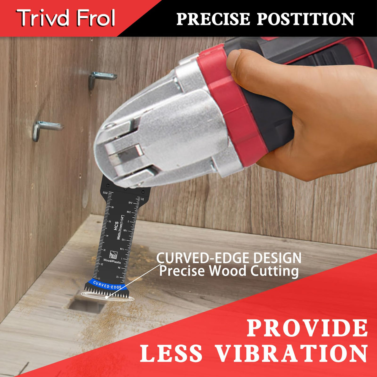 Trivd Frol high-efficiency blade delivers faster clean cuts